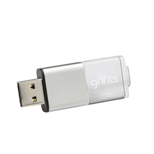 USB-Stick Clear 64GB , Promo Effects MB , schwarz MB , 65 GB , ABS MB , 3 - 10 MB/s MB , 5,30cm x 0,90cm x 2,00cm (Länge x Höhe x Breite), Bild 2