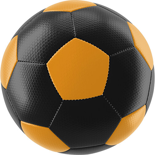 Fußball Platinum 30-Panel-Matchball - Individuell Bedruckt Und Handgenäht , schwarz / kürbisorange, PU, 4-lagig, , Bild 1