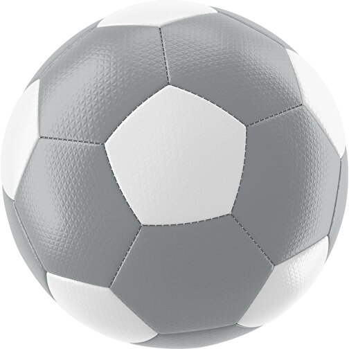 Fußball Platinum 32-Panel-Matchball - Individuell Bedruckt Und Handgenäht , silber / weiß, PU, 4-lagig, , Bild 1