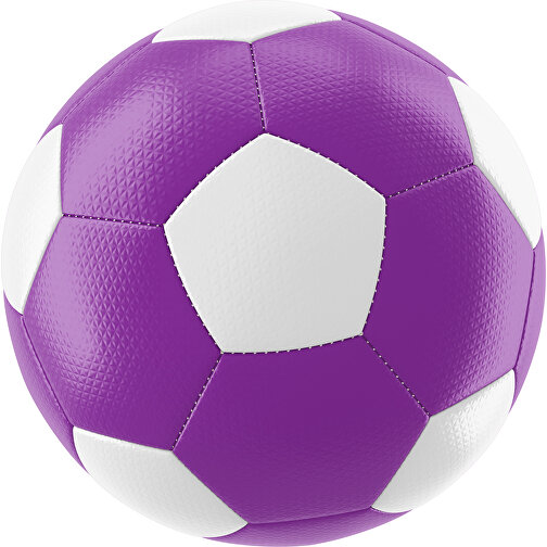 Fußball Platinum 30-Panel-Matchball - Individuell Bedruckt Und Handgenäht , dunkelmagenta / weiß, PU, 4-lagig, , Bild 1