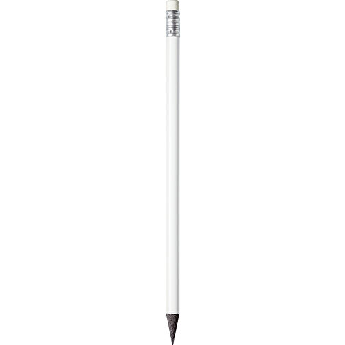 STAEDTLER Bleistift Mit Radiertip, Schwarz Durchgefärbtes Holz , Staedtler, weiß, Holz, 18,70cm x 0,80cm x 0,80cm (Länge x Höhe x Breite), Bild 1