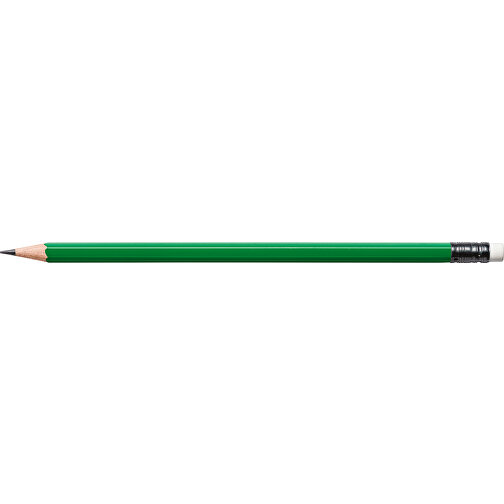 STAEDTLER Bleistift Hexagonal Mit Radiertip , Staedtler, grün, Holz, 18,70cm x 0,80cm x 0,80cm (Länge x Höhe x Breite), Bild 3
