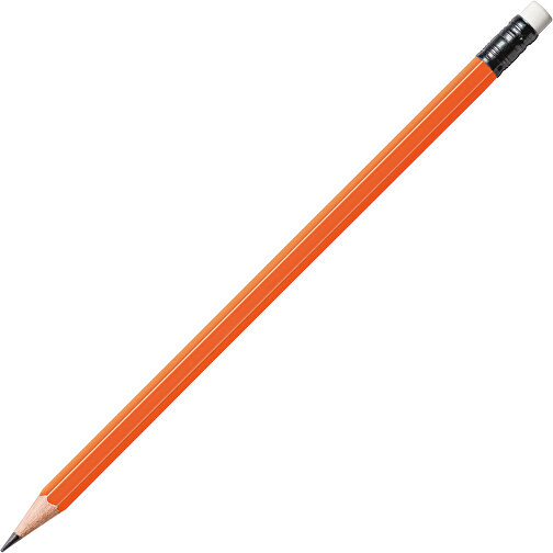 STAEDTLER Bleistift Hexagonal Mit Radiertip , Staedtler, orange, Holz, 18,70cm x 0,80cm x 0,80cm (Länge x Höhe x Breite), Bild 2