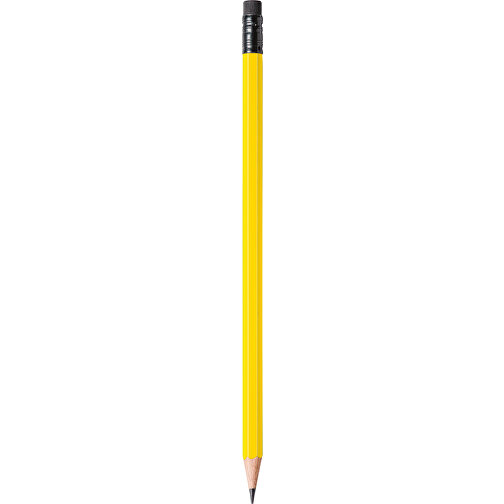 STAEDTLER Bleistift Hexagonal Mit Radiertip , Staedtler, gelb, Holz, 18,70cm x 0,80cm x 0,80cm (Länge x Höhe x Breite), Bild 1