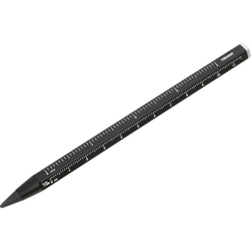 TROIKA Multitasking-Bleistift CONSTRUCTION ENDLESS , Troika, schwarz, Aluminium, Metall, 14,70cm x 1,00cm x 1,00cm (Länge x Höhe x Breite), Bild 1