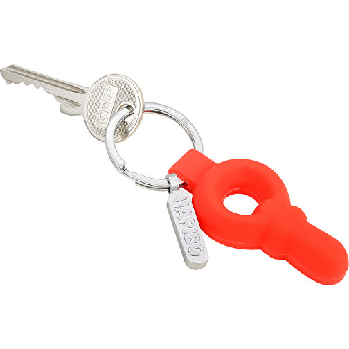 TROIKA Schlüsselanhänger HARIBO SCHNULLER , Troika, rot, Metallguss, PVC, 9,70cm x 1,20cm x 3,50cm (Länge x Höhe x Breite), Bild 2