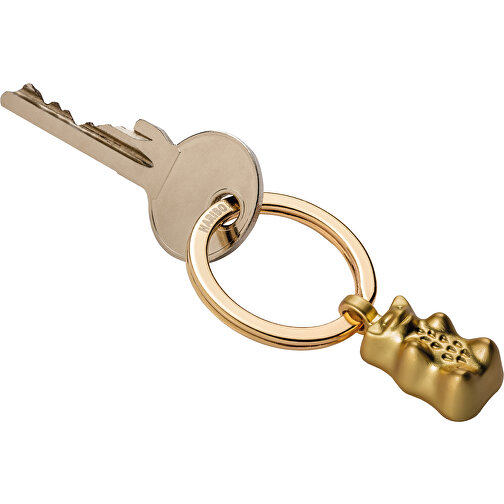 TROIKA Schlüsselanhänger HARIBO GOLDBÄR GOLD , Troika, goldfarben, Metallguss, 6,20cm x 1,10cm x 3,50cm (Länge x Höhe x Breite), Bild 2