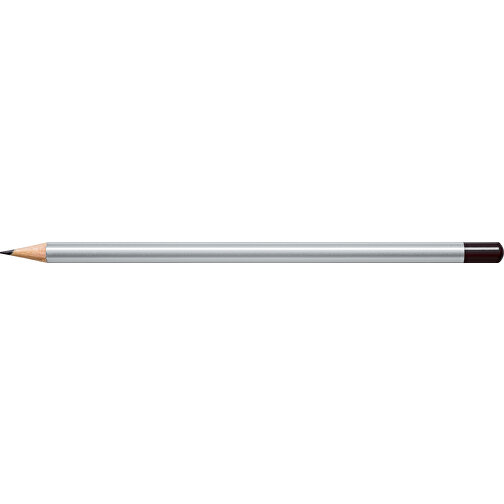 STAEDTLER Bleistift Rund Mit Tauchkappe , Staedtler, silber, Holz, 17,70cm x 0,80cm x 0,80cm (Länge x Höhe x Breite), Bild 3