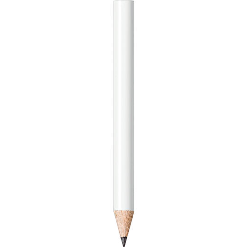 STAEDTLER Bleistift Rund, Halbe Länge , Staedtler, weiß, Holz, 8,70cm x 0,80cm x 0,80cm (Länge x Höhe x Breite), Bild 1
