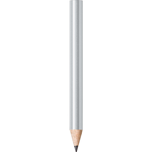 STAEDTLER Bleistift Rund, Halbe Länge , Staedtler, silber, Holz, 8,70cm x 0,80cm x 0,80cm (Länge x Höhe x Breite), Bild 1