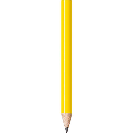 STAEDTLER Bleistift Rund, Halbe Länge , Staedtler, gelb, Holz, 8,70cm x 0,80cm x 0,80cm (Länge x Höhe x Breite), Bild 1