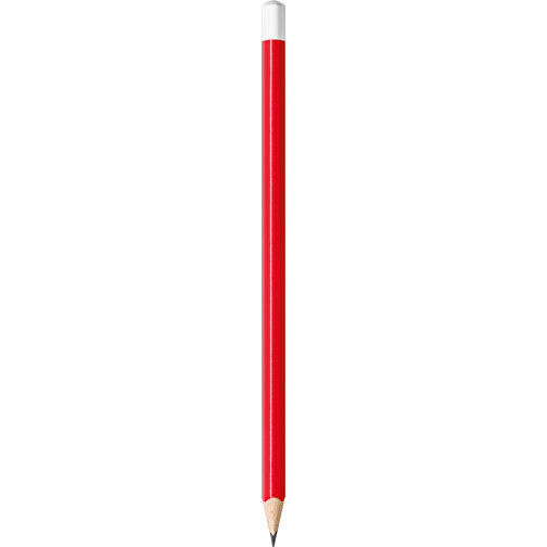 STAEDTLER Bleistift In Dreikantform Mit Tauchkappe , Staedtler, rot, Holz, 17,60cm x 0,90cm x 0,90cm (Länge x Höhe x Breite), Bild 1