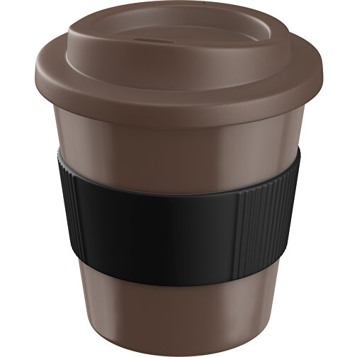 Americano® Primo 250 Ml Becher Mit Schutzring , braun / braun / schwarz, PP-Kunststoff, Silikon, 10,00cm (Höhe), Bild 1