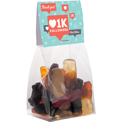 Mini Bag Top Card 100 gramos de caramelos, Imagen 1