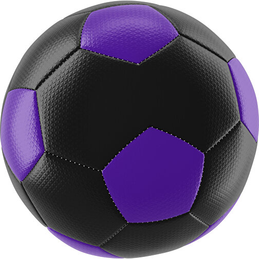 Fußball Platinum 30-Panel-Matchball - Individuell Bedruckt Und Handgenäht , schwarz / violett, PU, 4-lagig, , Bild 1