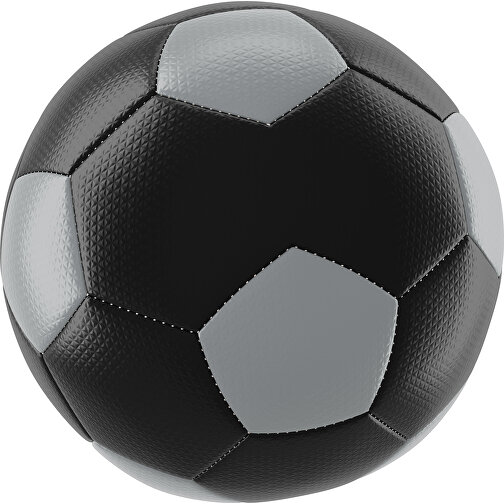 Fußball Platinum 30-Panel-Matchball - Individuell Bedruckt Und Handgenäht , schwarz / silber, PU, 4-lagig, , Bild 1