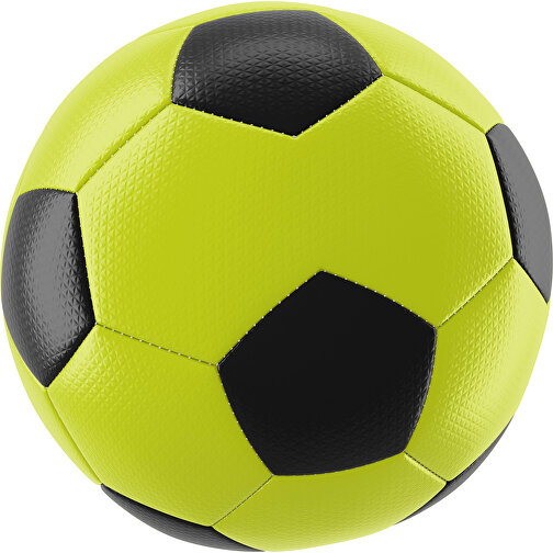 Fußball Platinum 30-Panel-Matchball - Individuell Bedruckt Und Handgenäht , hellgrün / schwarz, PU, 4-lagig, , Bild 1