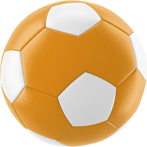 Fußball Platinum 30-Panel-Matchball - Individuell Bedruckt Und Handgenäht , kürbisorange / weiß, PU, 4-lagig, , Bild 1