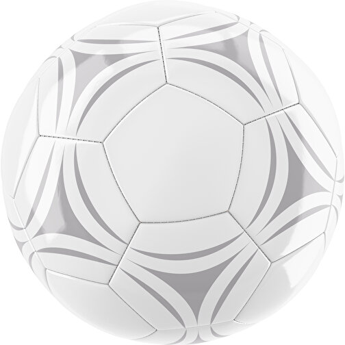 Fußball Gold 32-Panel-Promotionball - Individuell Bedruckt , weiß / hellgrau, PU/PVC, 3-lagig, , Bild 1