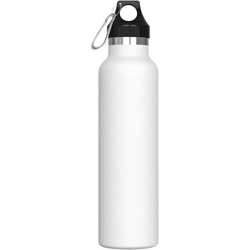 Isolierflasche Lennox 650ml , weiss, Edelstahl & PP, 26,80cm (Höhe), Bild 1
