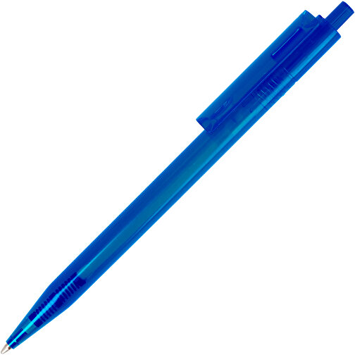 Kugelschreiber Kuma Transparent , transparent blau, ABS, 14,50cm (Länge), Bild 1