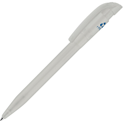 Kugelschreiber S45 R-PET Transparent , transparent weiss, R-PET, 13,80cm (Länge), Bild 1