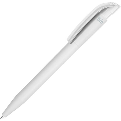 Kugelschreiber S45 Bio Hardcolour , weiss / weiss, PLA, 13,80cm (Länge), Bild 1
