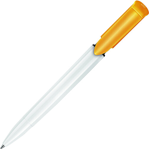 Kugelschreiber S40 Colour Hardcolour , weiß / gelb, ABS, 13,90cm (Länge), Bild 1