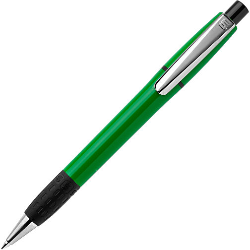 Kugelschreiber Semyr Grip Hardcolour , grün, ABS & Metall, 13,70cm (Länge), Bild 1