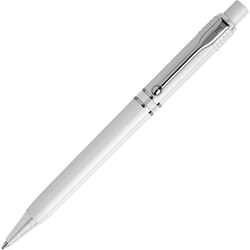 Kugelschreiber Raja Hardcolour , weiss / weiss, ABS & Metall, 14,00cm (Länge), Bild 1