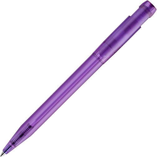 Kugelschreiber Pier Clear Transparent , transparent violett, ABS, 13,60cm (Länge), Bild 1