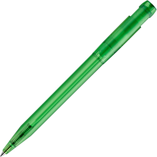 Kugelschreiber Pier Clear Transparent , transparent grün, ABS, 13,60cm (Länge), Bild 1