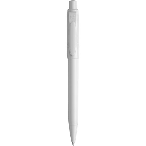 Kugelschreiber Olly Hardcolour , weiss / weiss, ABS, 13,80cm (Länge), Bild 1