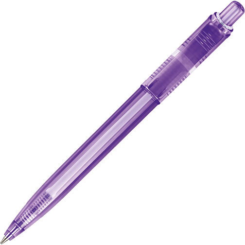 Kugelschreiber Ducal Clear Transparent , transparent lila, ABS, 13,80cm (Länge), Bild 1