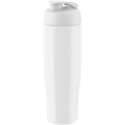 H2O Active® Tempo 700 Ml Sportflasche Mit Klappdeckel , weiß / weiß, PET und PP-Kunststoff, 23,90cm (Höhe), Bild 1