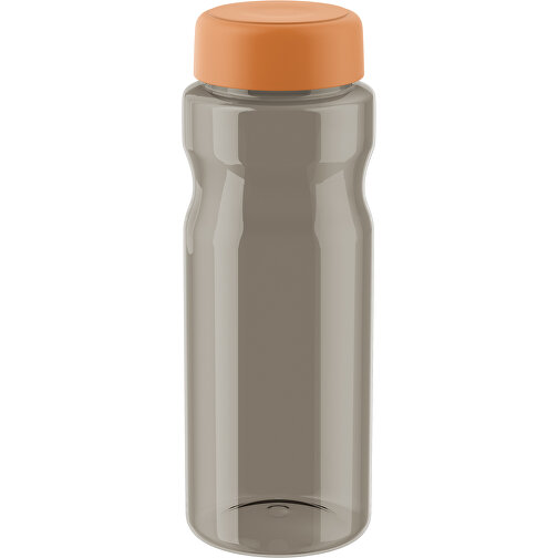 H2O Active® Eco Base 650 Ml Sportflasche Mit Drehdeckel , kohle transparent / orange, 30% PP-Kunststoff, 70% Recycelter PET-Kunststoff, 20,50cm (Höhe), Bild 1