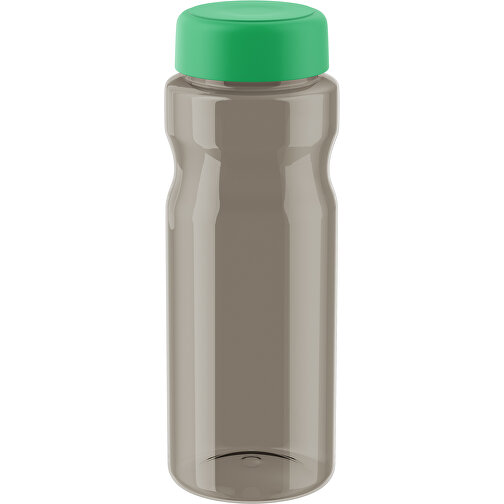 H2O Active® Eco Base 650 Ml Sportflasche Mit Drehdeckel , kohle transparent / hellgrün, 30% PP-Kunststoff, 70% Recycelter PET-Kunststoff, 20,50cm (Höhe), Bild 1
