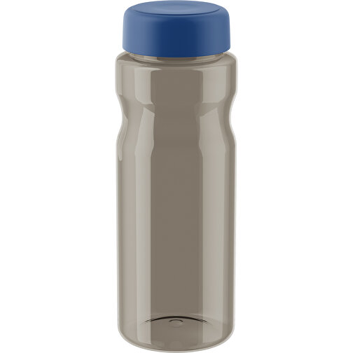 H2O Active® Eco Base 650 Ml Sportflasche Mit Drehdeckel , kohle transparent / royalblau, 30% PP-Kunststoff, 70% Recycelter PET-Kunststoff, 20,50cm (Höhe), Bild 1