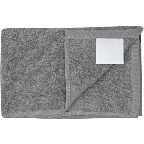 Handtuch ECO DRY , grau, 100% Baumwolle 360 g/m², 50,00cm x 100,00cm (Länge x Breite), Bild 3