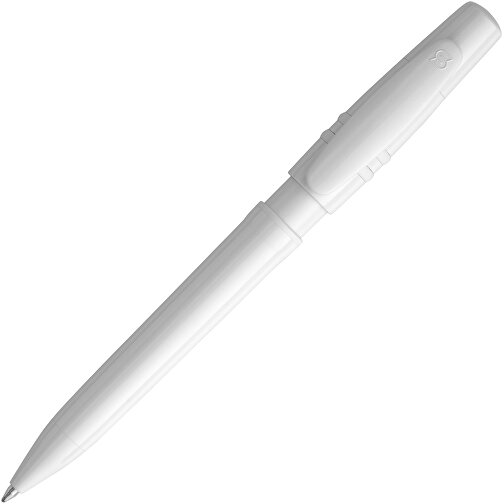 Kugelschreiber Nora Hardcolour , weiß / weiß, ABS, 14,00cm (Länge), Bild 1