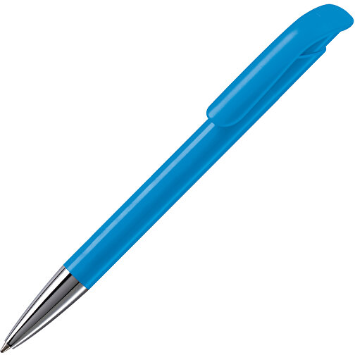 Kugelschreiber Atlas Hardcolour Mit Metallspitze , hellblau, ABS & Metall, 14,60cm (Länge), Bild 1