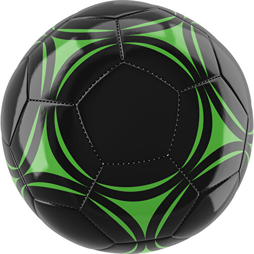 Fußball Gold 32-Panel-Promotionball - Individuell Bedruckt , schwarz / grasgrün, PU/PVC, 3-lagig, , Bild 1