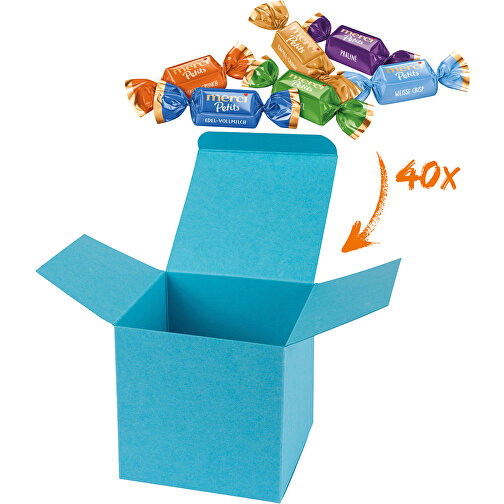 Color Merci Medi-Box - Hellblau , Storck, hellblau, Pappe, 9,00cm x 9,00cm x 9,00cm (Länge x Höhe x Breite), Bild 1
