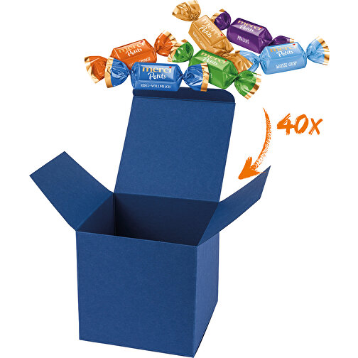 Color Merci Medi-Box - Dunkelblau , Storck, dunkelblau, Pappe, 9,00cm x 9,00cm x 9,00cm (Länge x Höhe x Breite), Bild 1
