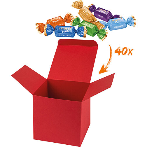 Color Merci Medi-Box - Rot , Storck, rot, Pappe, 9,00cm x 9,00cm x 9,00cm (Länge x Höhe x Breite), Bild 1