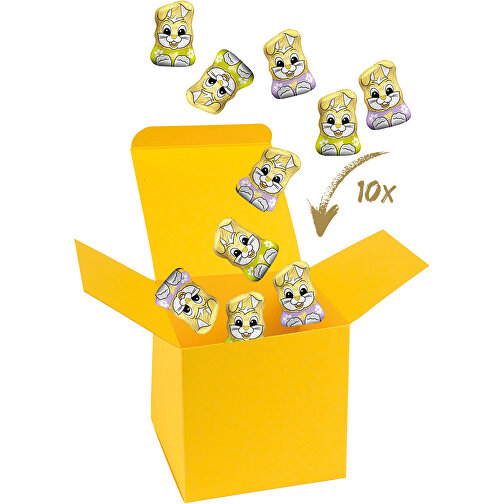 ColorBox Mini Gold Bunny - Gelb , gelb, Pappe, 5,50cm x 5,50cm x 5,50cm (Länge x Höhe x Breite), Bild 1