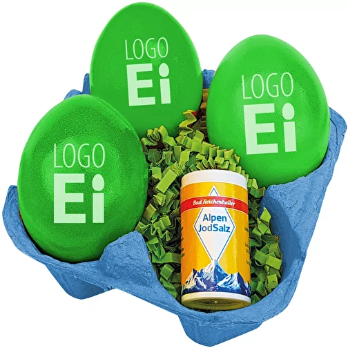 LogoEgg 3s + sól - niebieski - zielony, Obraz 1