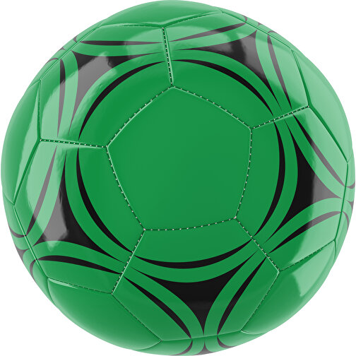 Fußball Gold 32-Panel-Promotionball - Individuell Bedruckt , grün / schwarz, PU/PVC, 3-lagig, , Bild 1