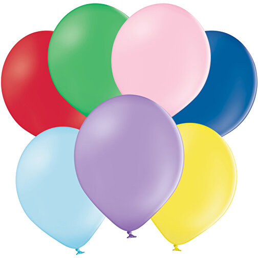 Standardluftballon Ohne Druck , bunt gemischt, Naturkautschuk, , Bild 1