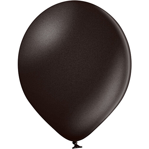 Metallicluftballon , schwarz, Naturkautschuk, , Bild 1